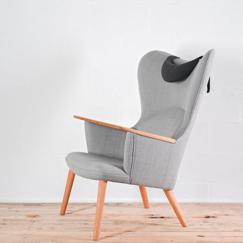 Carl Hansen CH78 Mama Bear Lounge Chair - Fiord Fabric | Re-Lived