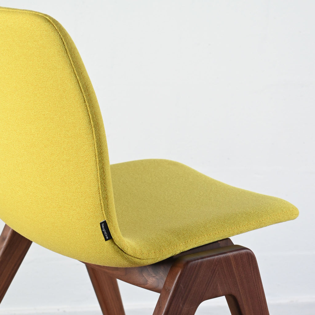 NaughtOne Viv Side Chair - Yellow / Walnut