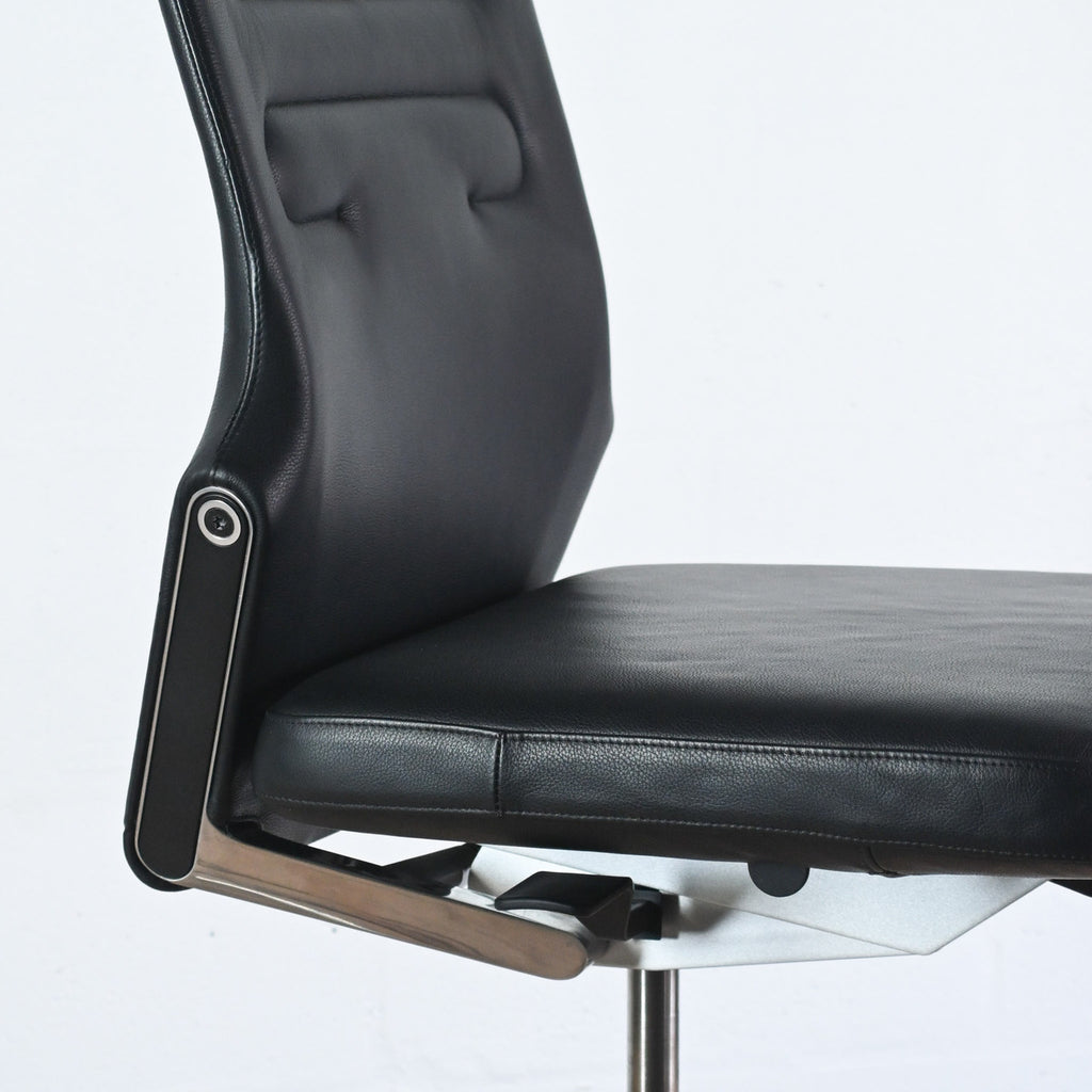Vitra AC4 Leather Office Chair, No Arms | Re-Lived