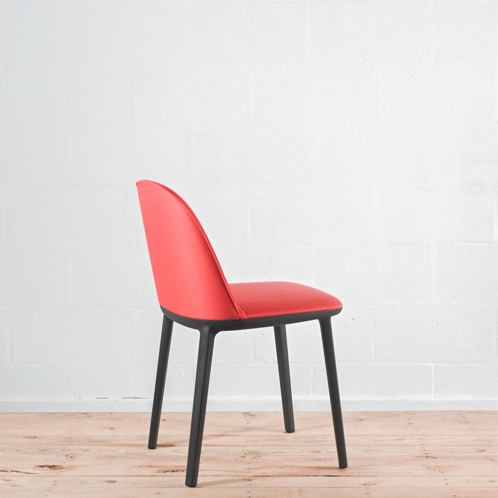 Vitra Softshell Side Chair 4 Leg Base in Brick Fabric | Re-Lived