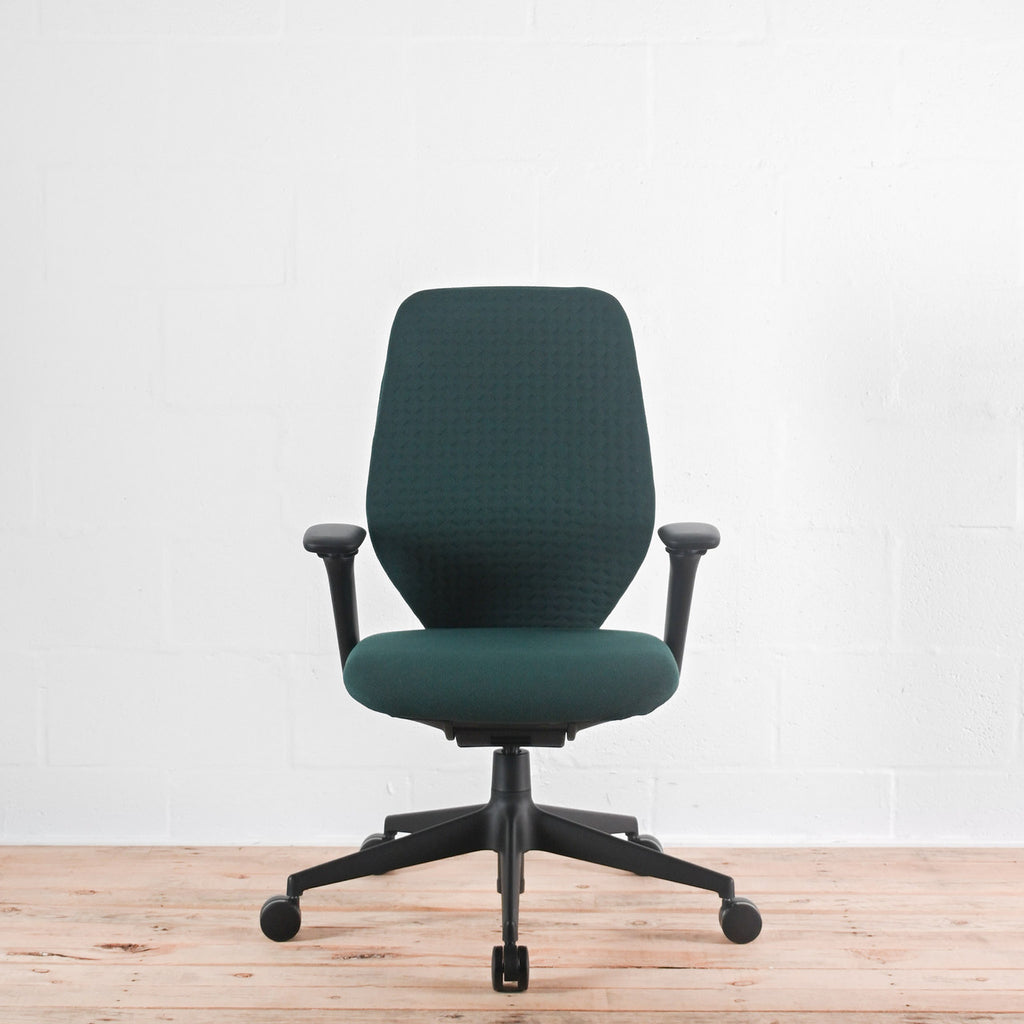 Vitra ACX Soft Chair Pine Green Fabric | Re-Lived