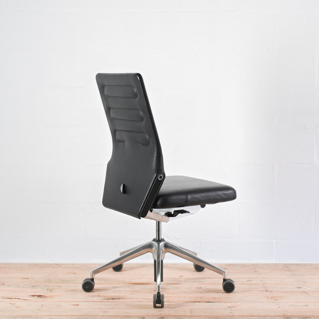 Vitra AC4 Leather Office Chair, No Arms | Re-Lived