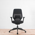 Vitra ACX Light Chair Black Fabric with Lumbar Support | Re-Lived