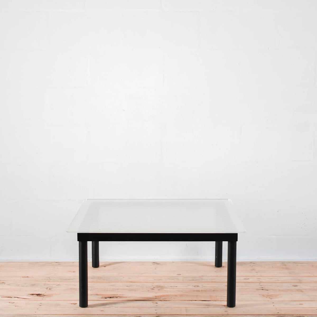 HAY Kofi Coffee Table Black / Reeded Glass | Re-Lived