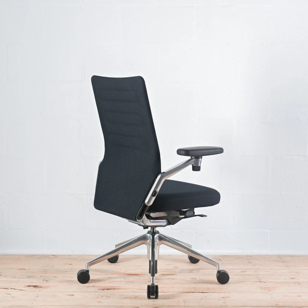 Vitra AC4 Black Fabric Office Chair, 3D Arms | Re-Lived