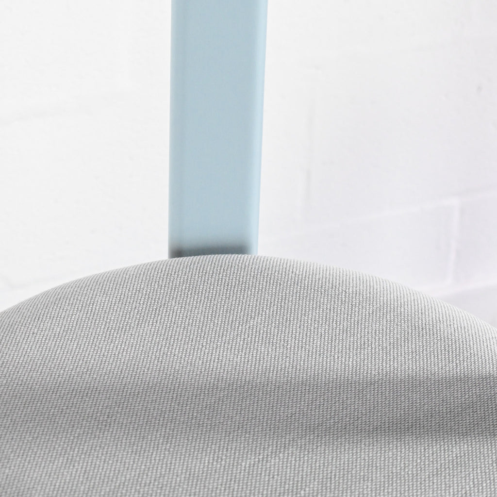 HAY Rey Slate Blue Chair with Upholstered Seat | Re-Lived