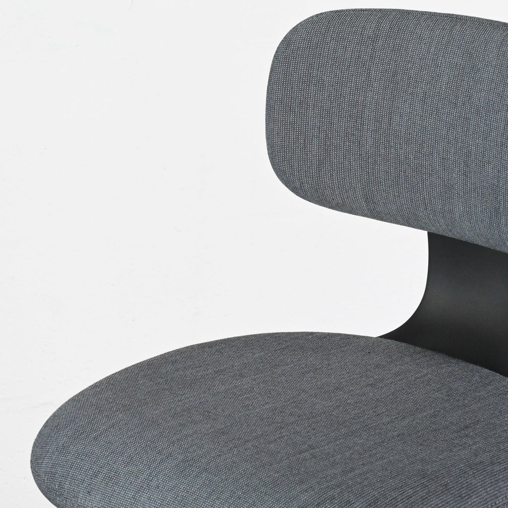 Vitra Rookie Blue Grey Melange Fabric Chair | Re-Lived
