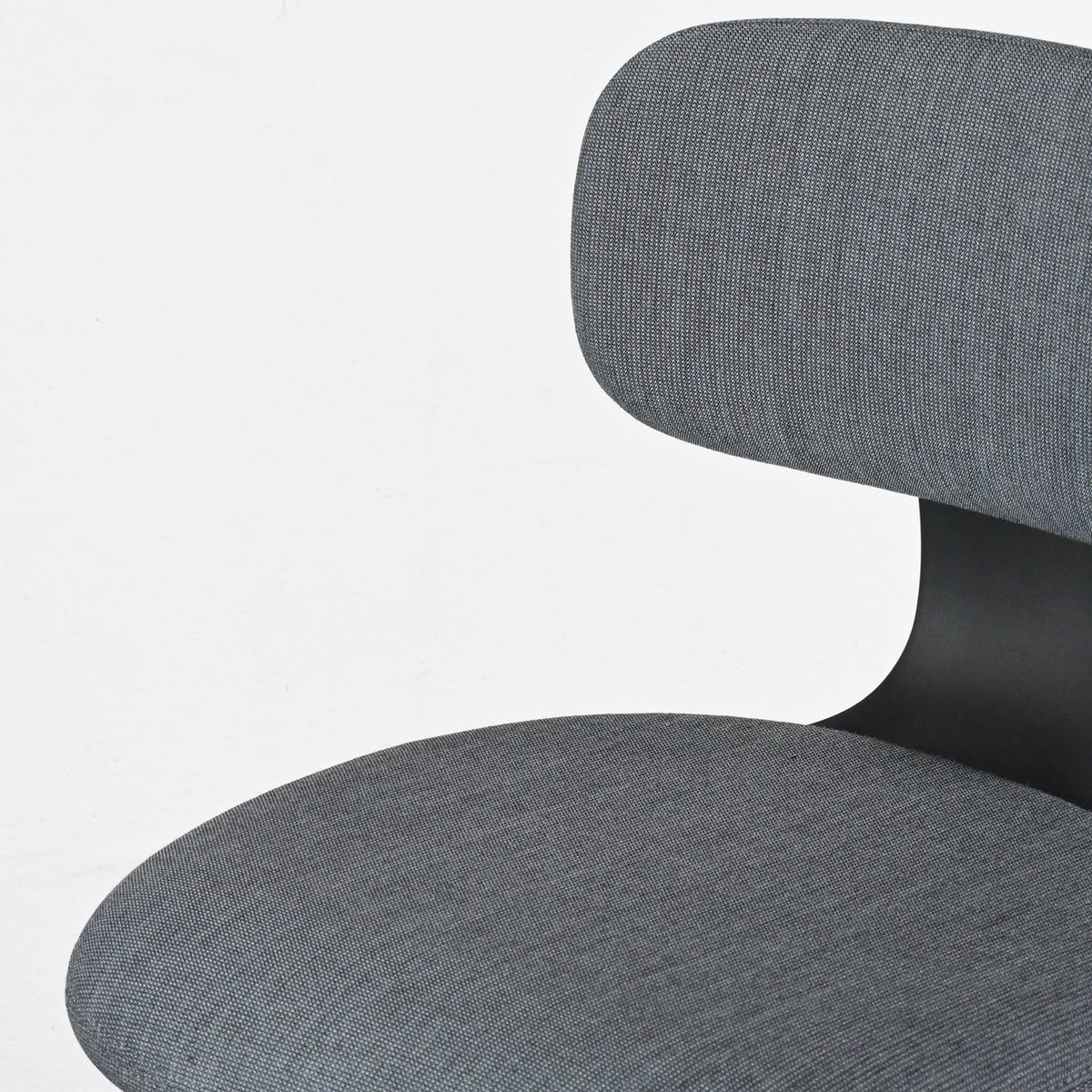 Vitra Rookie Blue Grey Melange Fabric Chair | Re-Lived