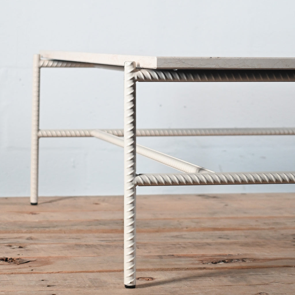 HAY Rebar Beige Marble Coffee Table | Re-Lived
