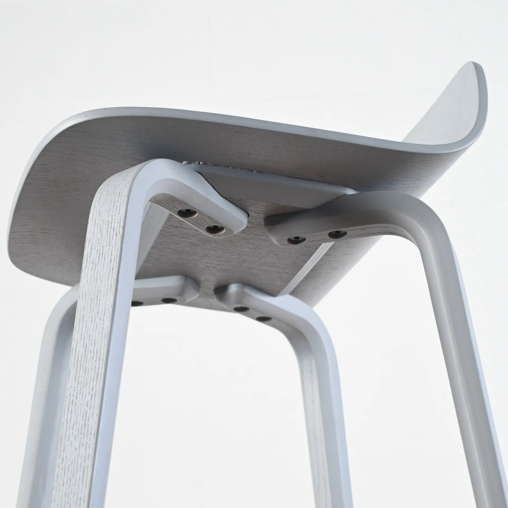 Muuto Visu Bar Chair Wood - Light Blue | Re-Lived