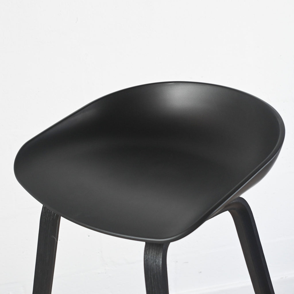 HAY About A Stool AAS 32, Black, No Upholstery | Re-Lived