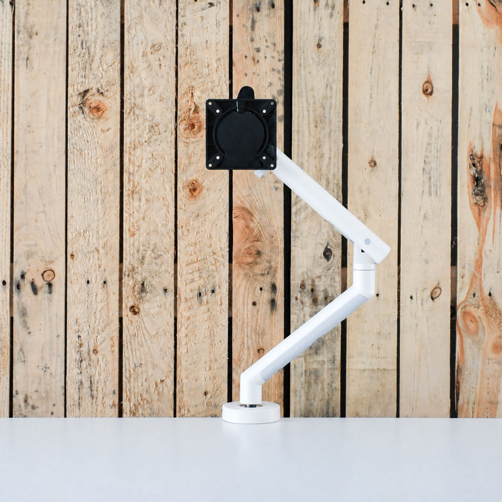 CBS Flo White Single Monitor Arm | Re-Lived