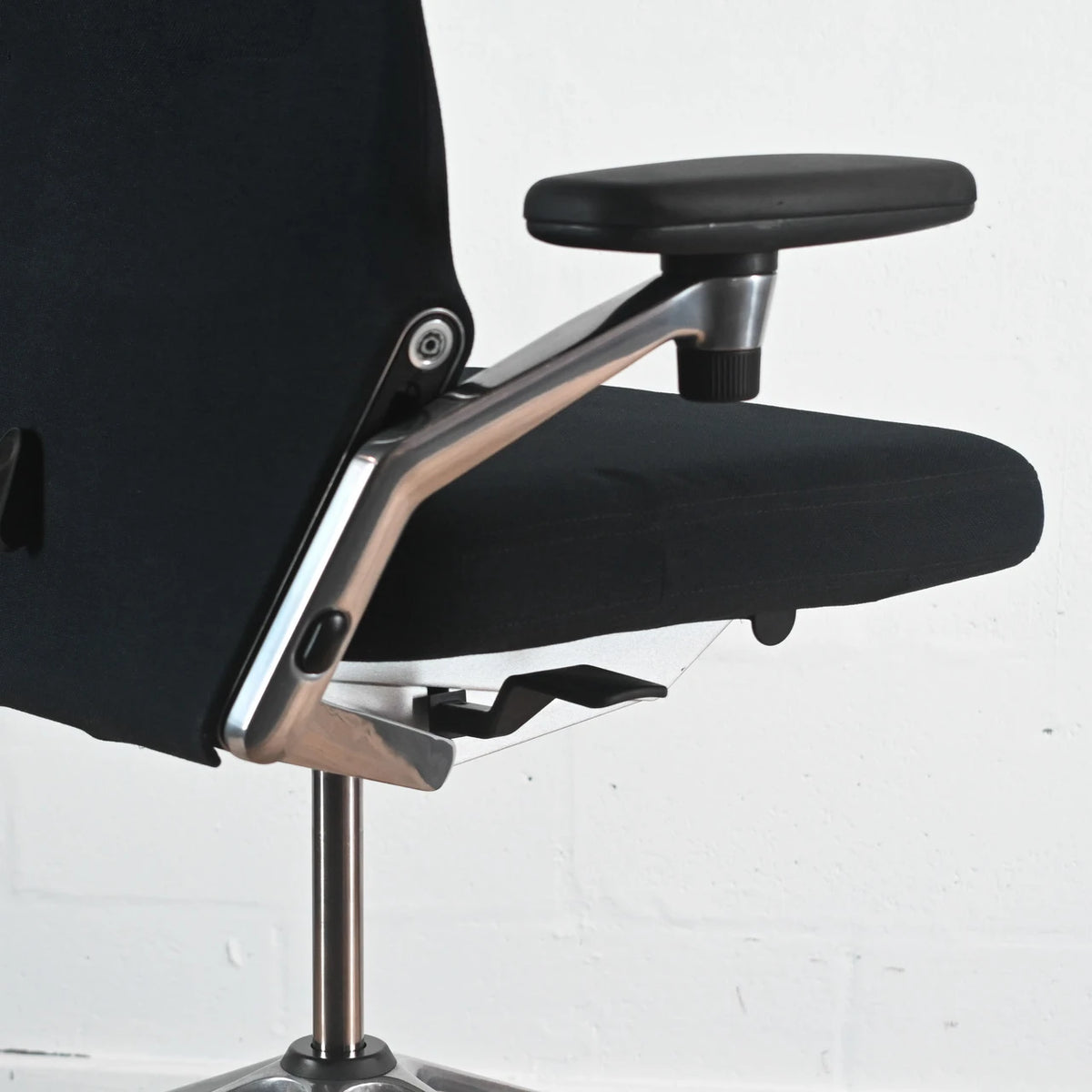 Vitra AC4 Black Fabric Office Chair, 3D Arms | Re-Lived