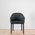Vitra Softshell Armchair 4 Leg Base in Leather | Re-Lived