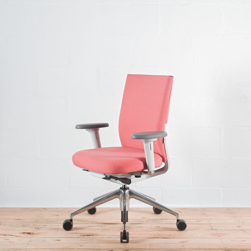 Vitra ID Soft Pink Fabric Office Chair | Re-Lived