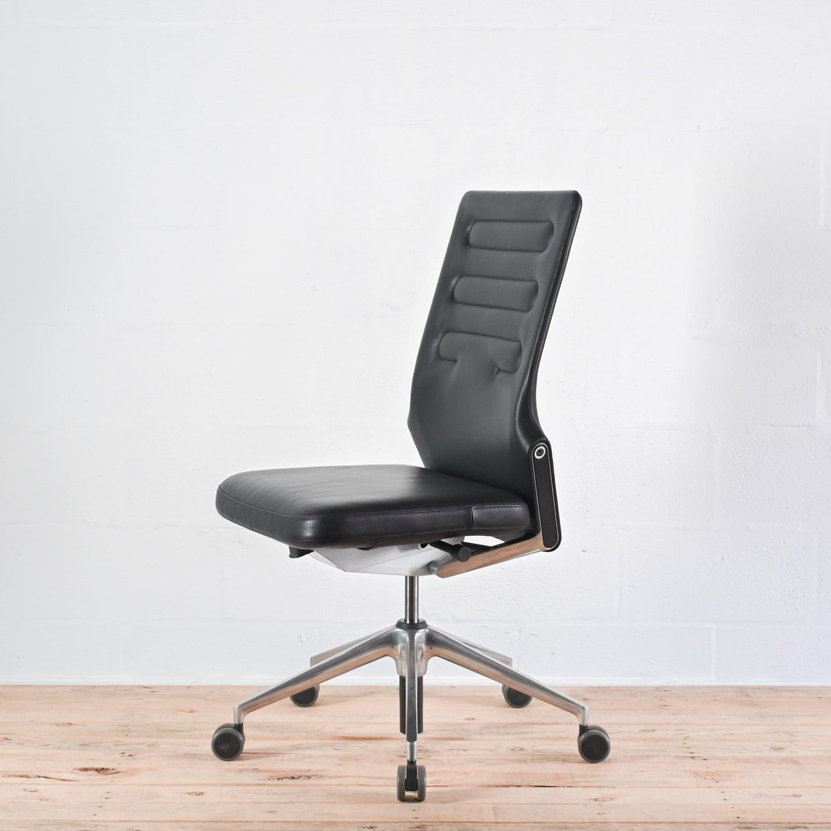 Vitra AC4 Leather Office Chair, No Arms | Re-Lived