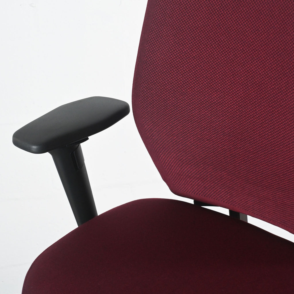 Vitra ID Cloud Dark Red Fabric Office Chair | Re-Lived