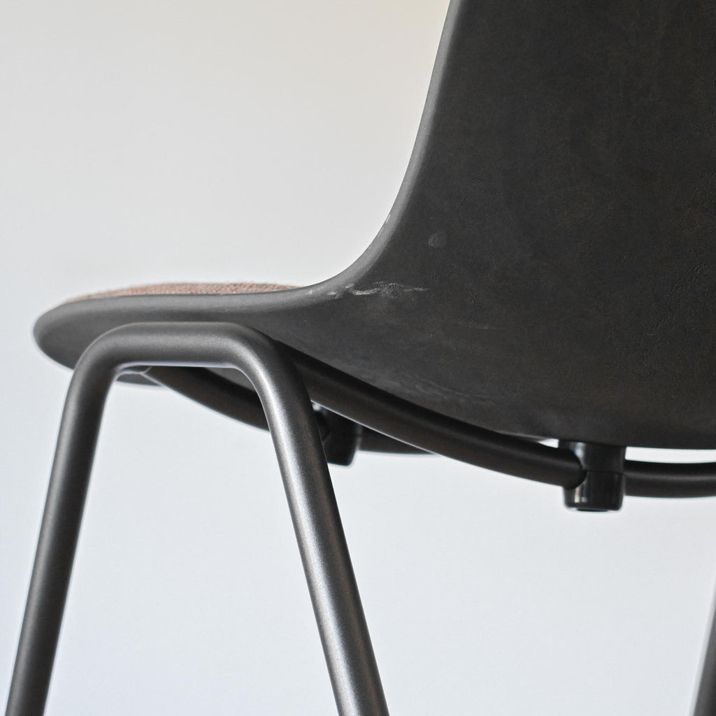 Mater Eternity Side Chair Upholstered Seat Rust Fabric | Re-Lived