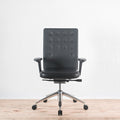 Vitra ID Trim Asphalt / Nero Leather Office Chair | Re-Lived