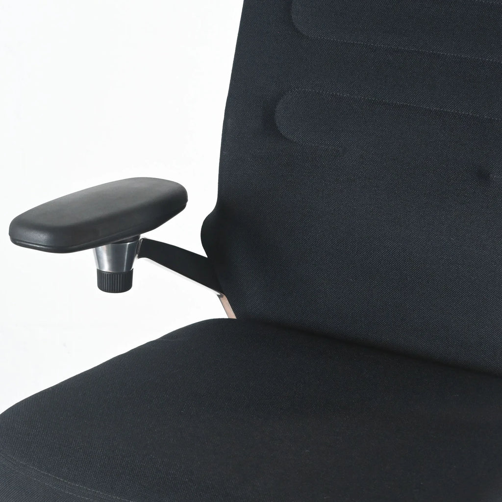 Vitra AC4 Black Fabric Office Chair, 3D Arms | Re-Lived