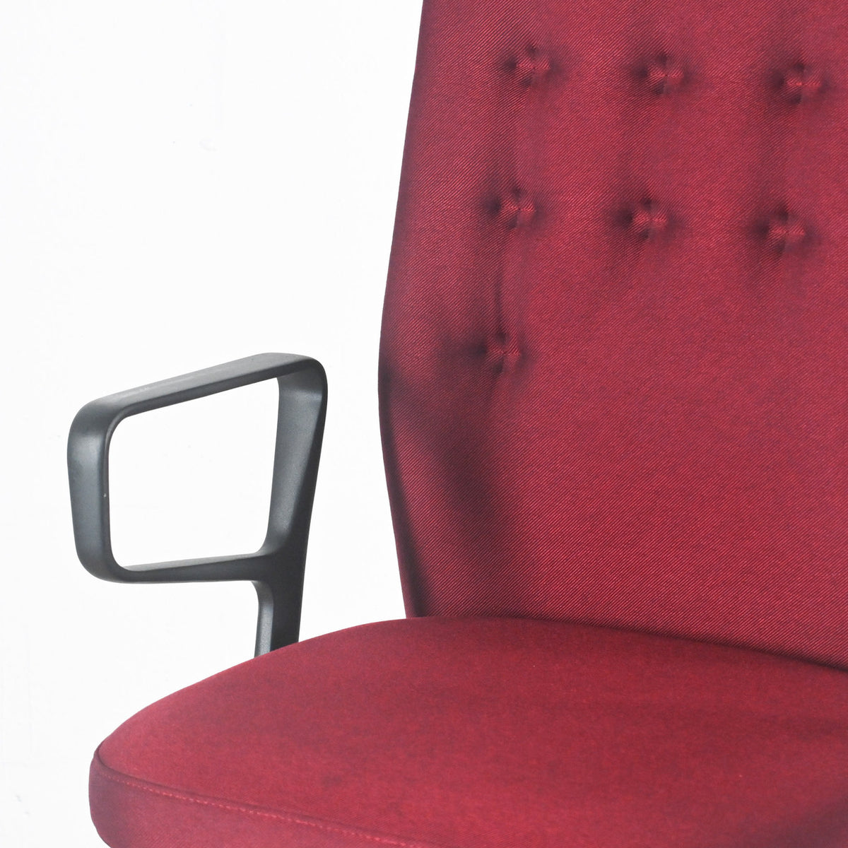 Vitra ID Trim Reflect Red Fabric Office Chair | Re-Lived