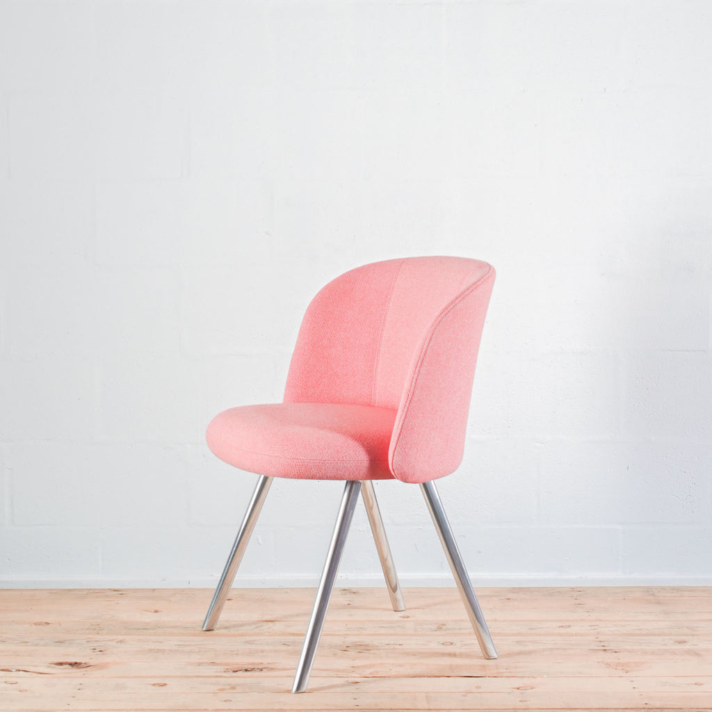 Vitra Mikado Side Chair Rose Coral Fabric | Re-Lived