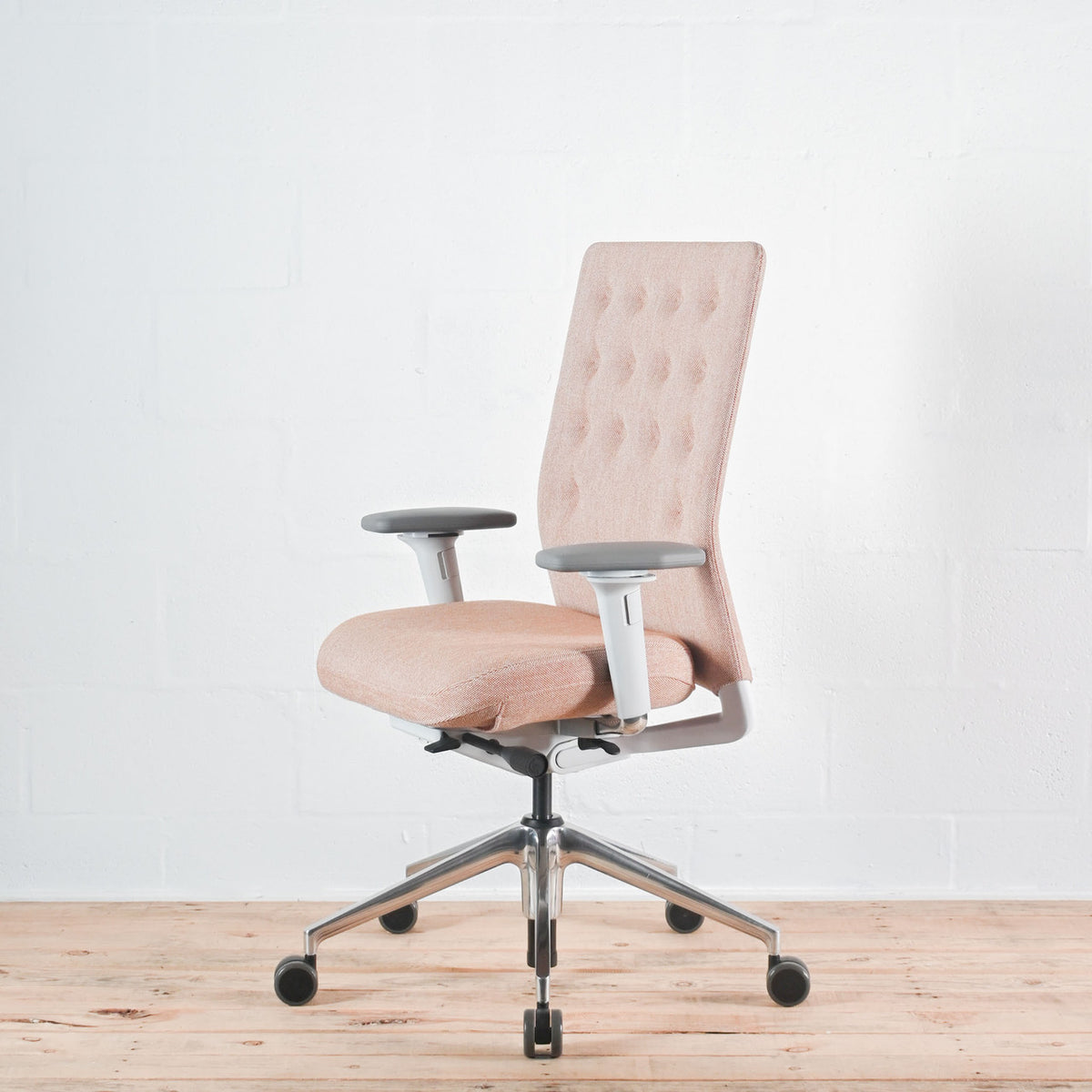 Vitra ID Trim Cognac / Ivory Fabric Office Chair | Re-Lived