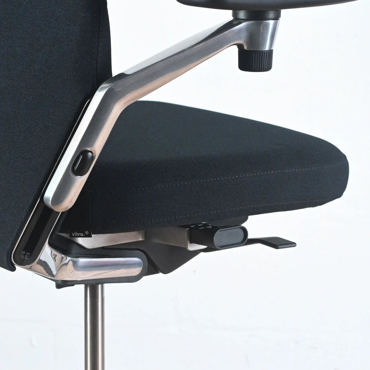 Vitra AC4 Black Fabric Office Chair, 3D Arms | Re-Lived
