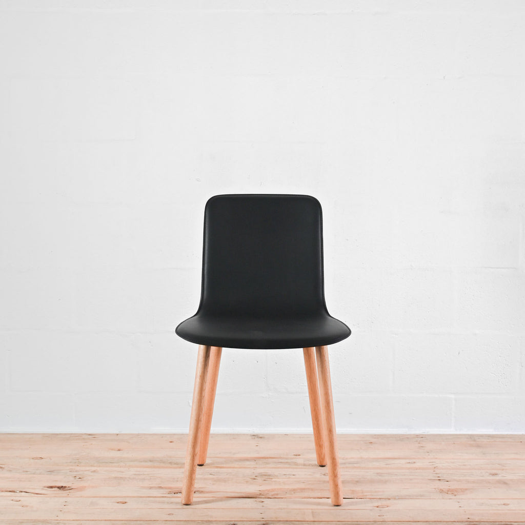 Vitra HAL Black Leather Chair | Re-Lived