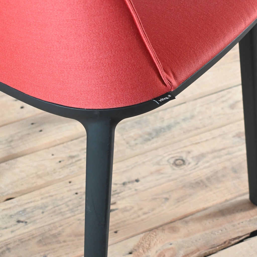 Vitra Softshell Side Chair 4 Leg Base in Brick Fabric | Re-Lived