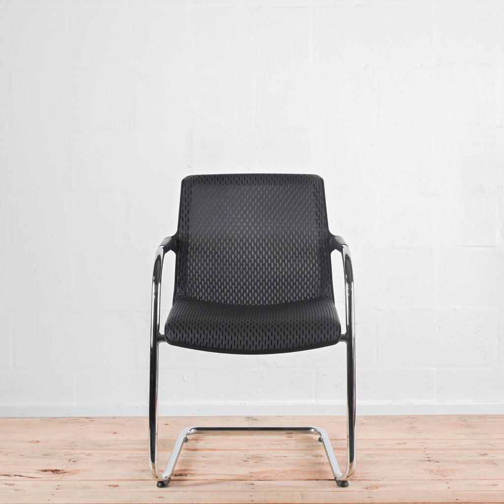 Vitra Unix Meeting Chair Asphalt Diamond Mesh | Re-Lived