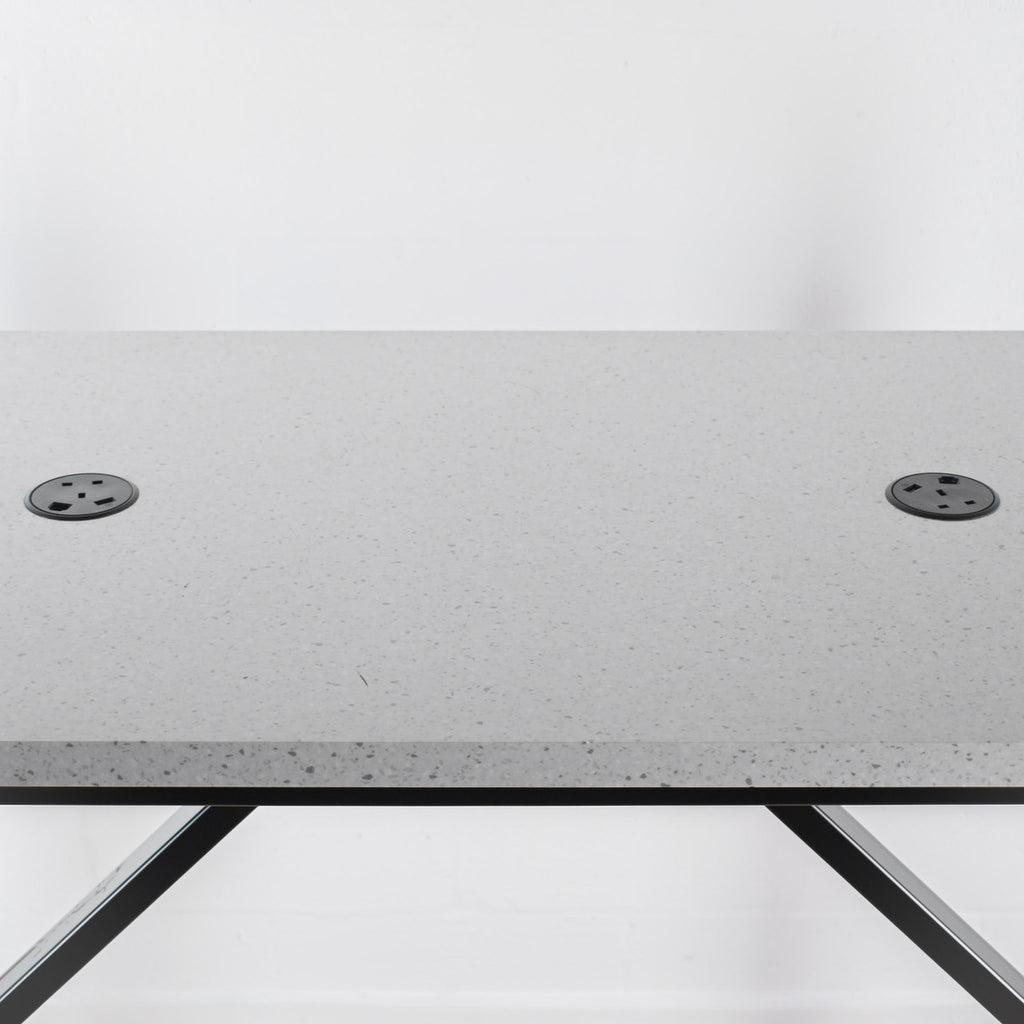 High Bench Table 1900 x 700mm Marble Laminate Top | Re-Lived
