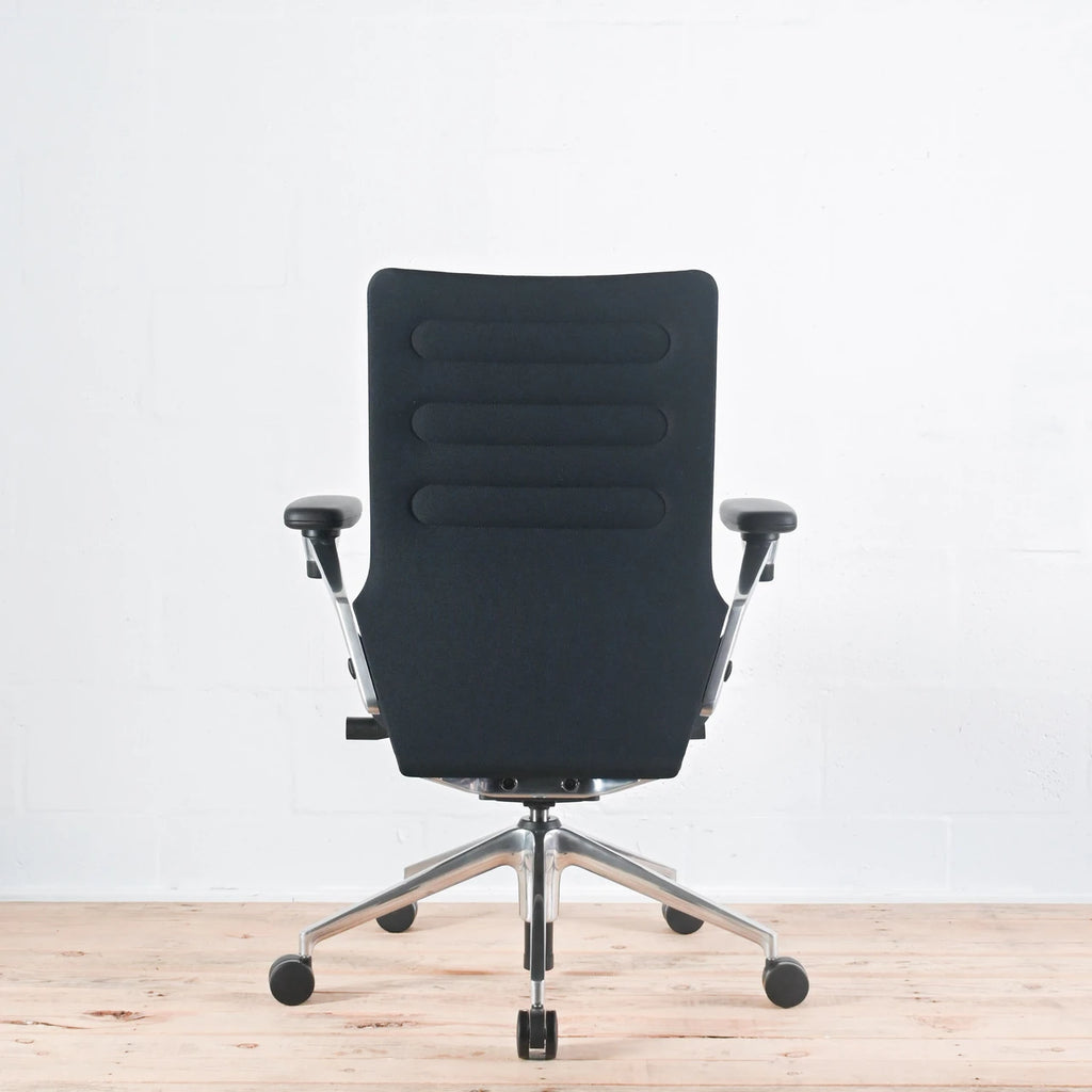Vitra AC4 Black Fabric Office Chair, 3D Arms | Re-Lived