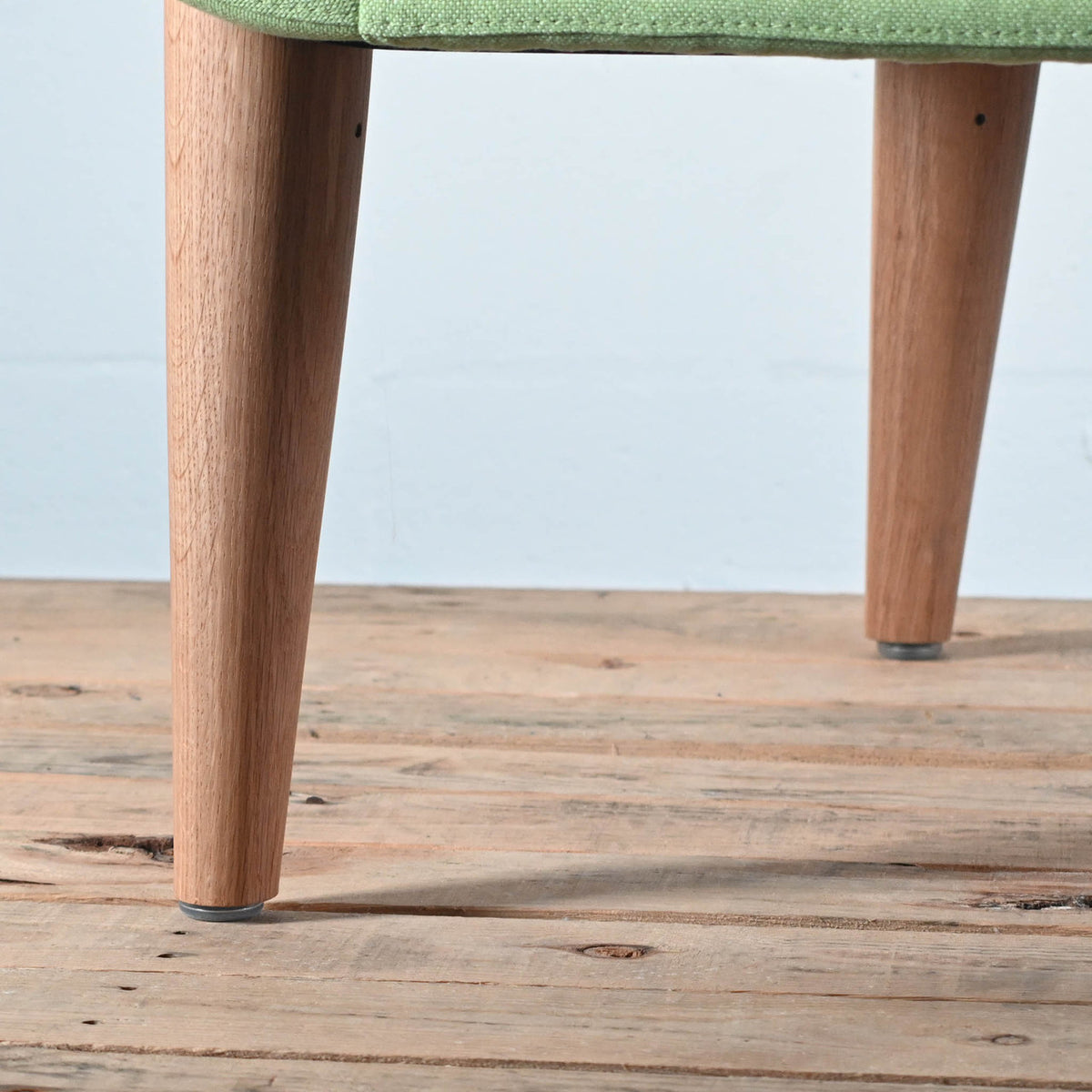 NaughtOne Hush Low Lounge Chair, Oak Legs, Honeydew Fabric