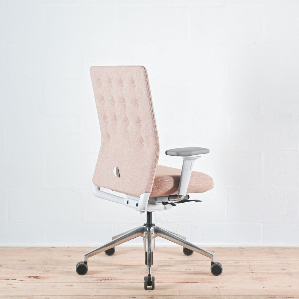Vitra ID Trim Cognac / Ivory Fabric Office Chair | Re-Lived