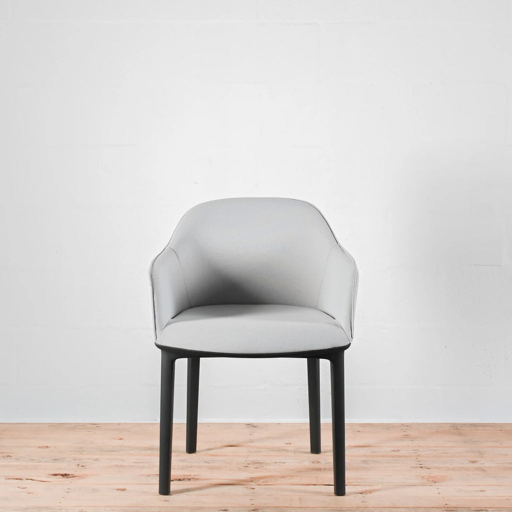 Vitra Softshell Armchair 4 Leg Base Plano Grey / Stone | Re-Lived