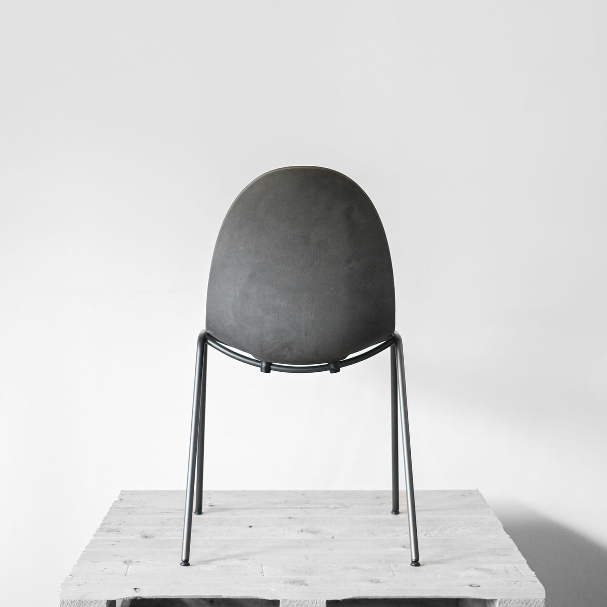 Mater Eternity Side Chair Upholstered Seat Rust Fabric | Re-Lived