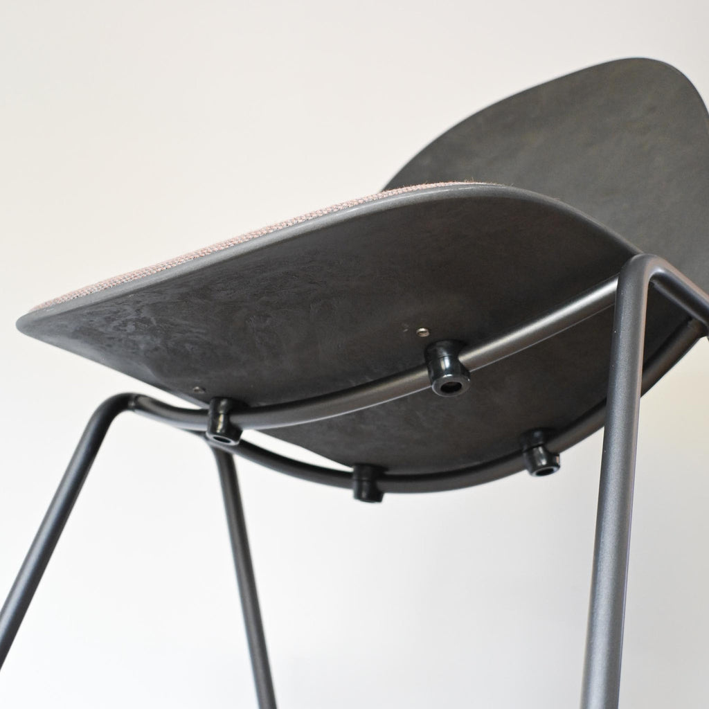 Mater Eternity Side Chair Upholstered Seat Rust Fabric | Re-Lived