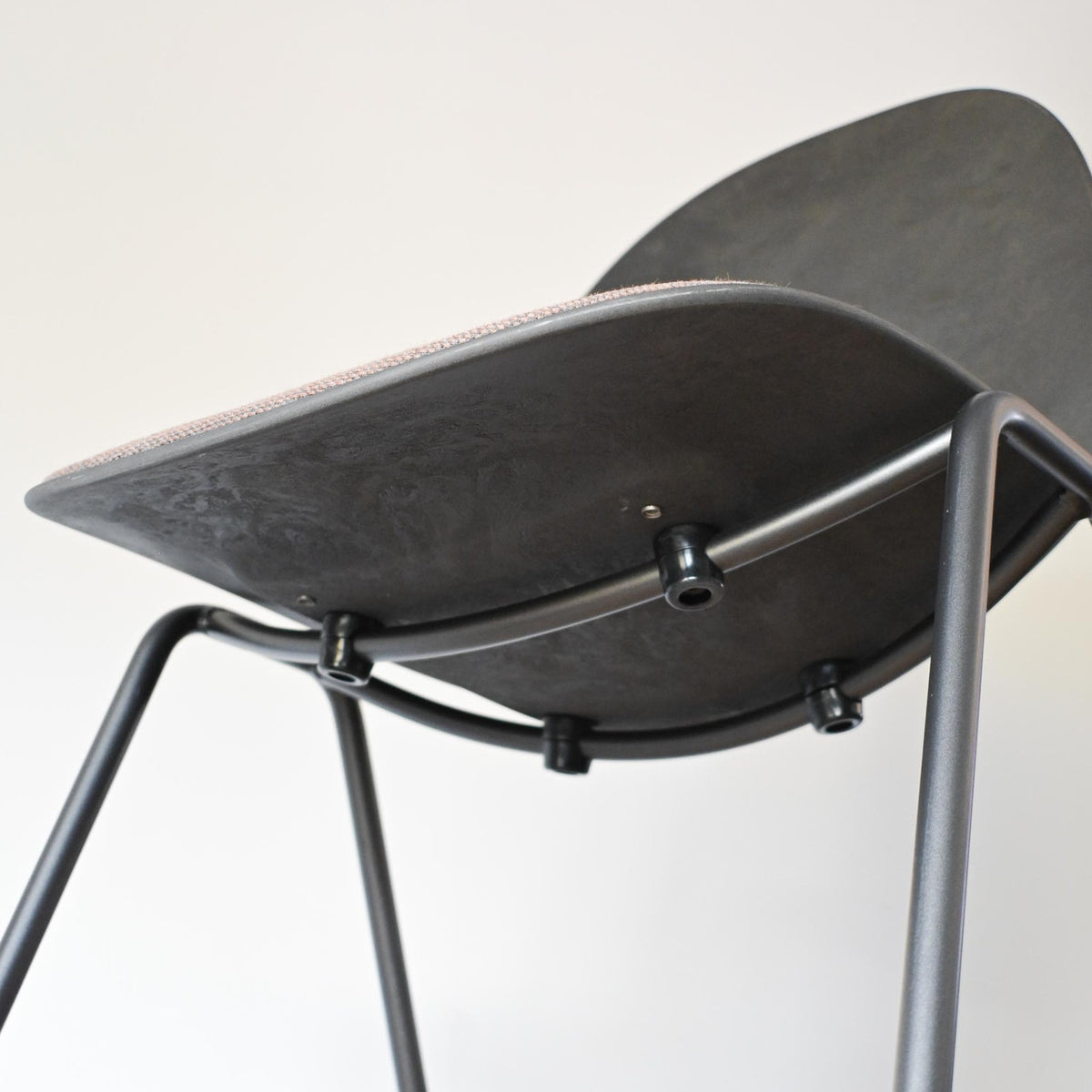 Mater Eternity Side Chair Upholstered Seat Rust Fabric | Re-Lived