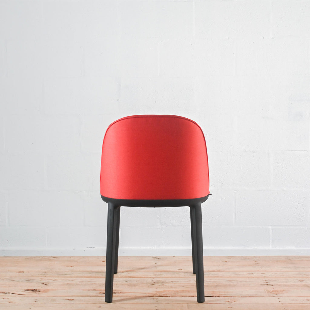 Vitra Softshell Side Chair 4 Leg Base in Brick Fabric | Re-Lived