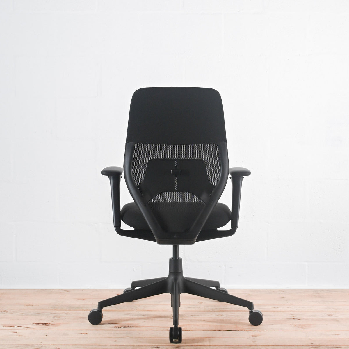 Vitra ACX Light Chair Black Fabric with Lumbar Support | Re-Lived