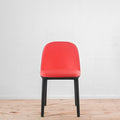Vitra Softshell Side Chair 4 Leg Base in Brick Fabric | Re-Lived