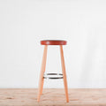 Carl Hansen CH56 76cm High Bar Chair - Brown Leather | Re-Lived