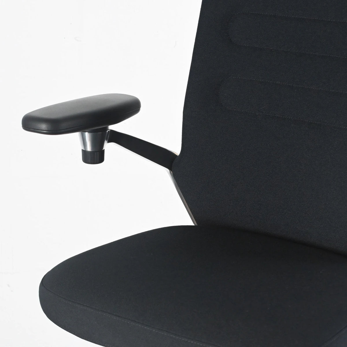 Vitra AC4 Black Fabric Office Chair, 3D Arms | Re-Lived