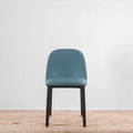 Vitra Softshell Side Chair 4 Leg Base in Blue Fabric | Re-Lived