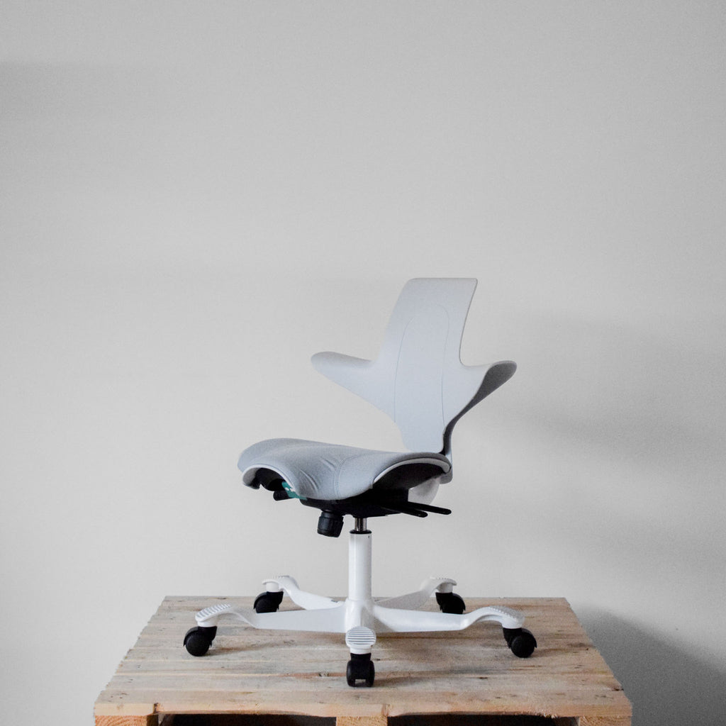 HAG Capisco Puls 8020 Light Grey Office Chair | Re-Lived