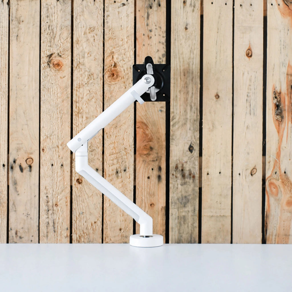 CBS Flo White Single Monitor Arm | Re-Lived